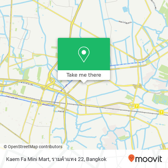 Kaem Fa Mini Mart, รามคำแหง 22 map