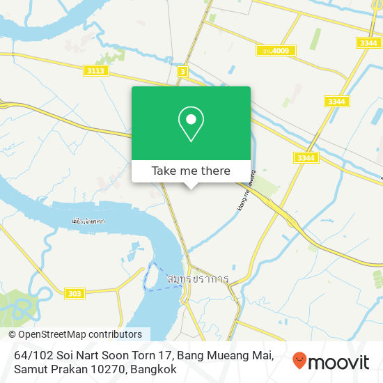 64 / 102 Soi Nart Soon Torn 17, Bang Mueang Mai, Samut Prakan 10270 map