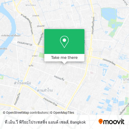 ที.เอ็น.วี พิริยะโปรเซสซิ่ง แอนด์ เซลส์ map