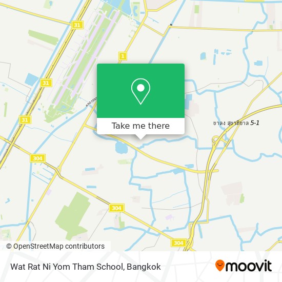 Wat Rat Ni Yom Tham School map