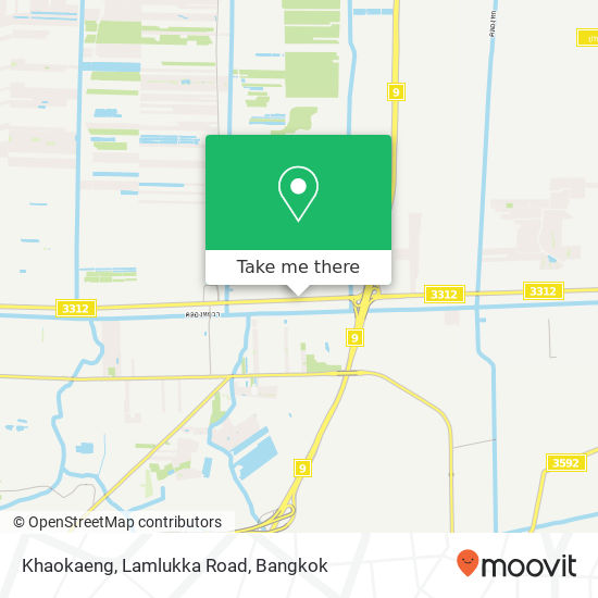 Khaokaeng, Lamlukka Road map