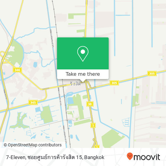 7-Eleven, ซอยศูนย์การค้ารังสิต 15 map