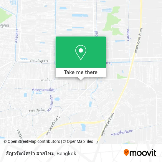 ธัญวรัตน์สปา สายไหม map