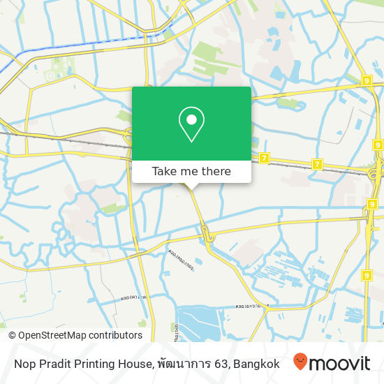 Nop Pradit Printing House, พัฒนาการ 63 map