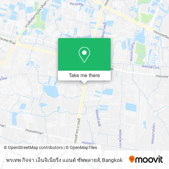 พรเทพ กิจจา เอ็นจิเนียริ่ง แอนด์ ซัพพลายส์ map