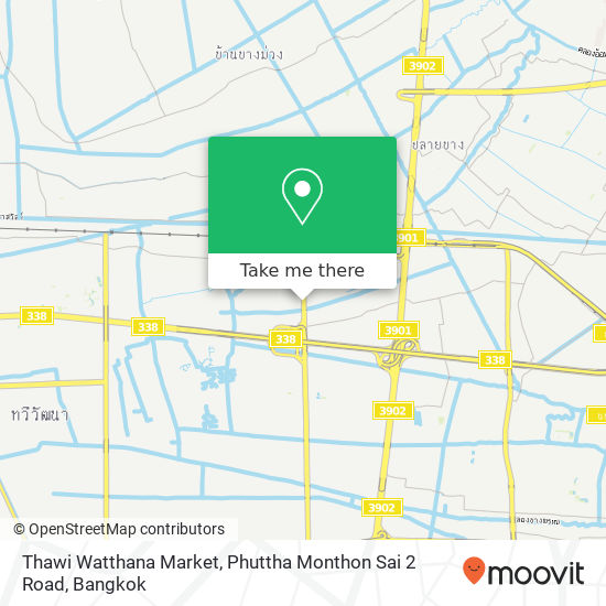 Thawi Watthana Market, Phuttha Monthon Sai 2 Road map