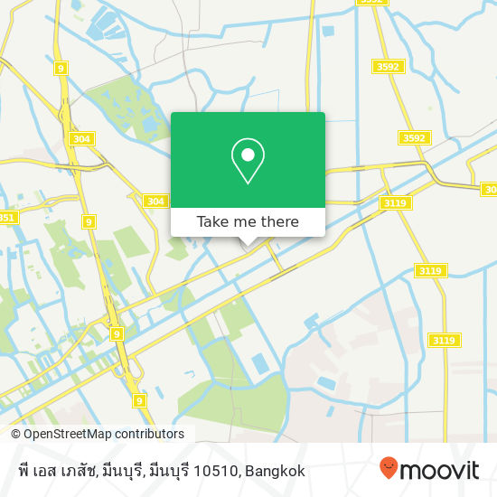 พี เอส เภสัช, มีนบุรี, มีนบุรี 10510 map