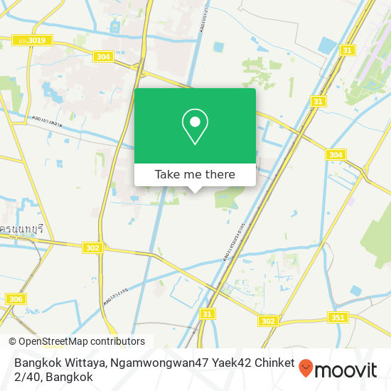 Bangkok Wittaya, Ngamwongwan47 Yaek42 Chinket 2 / 40 map