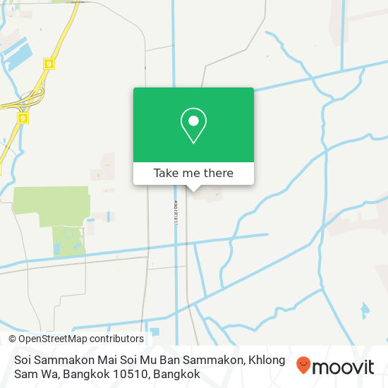 Soi Sammakon Mai Soi Mu Ban Sammakon, Khlong Sam Wa, Bangkok 10510 map