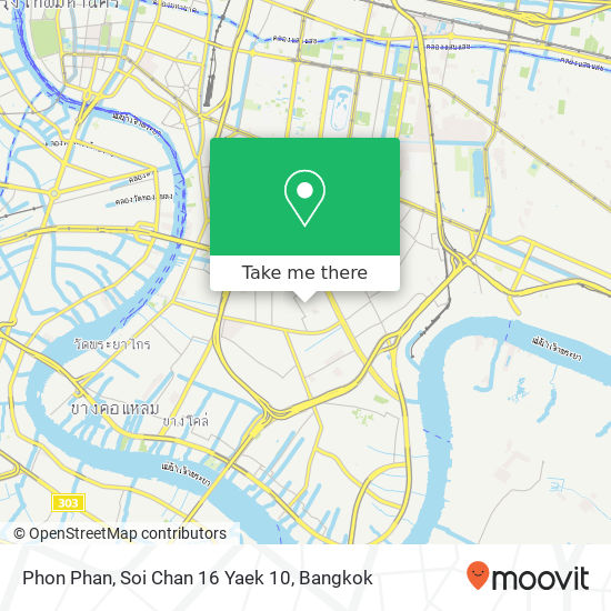 Phon Phan, Soi Chan 16 Yaek 10 map