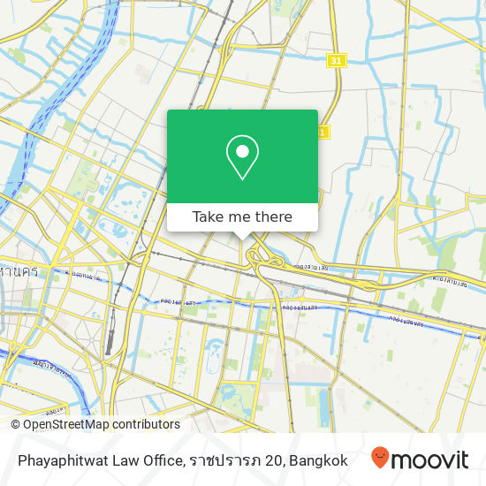 Phayaphitwat Law Office, ราชปรารภ 20 map