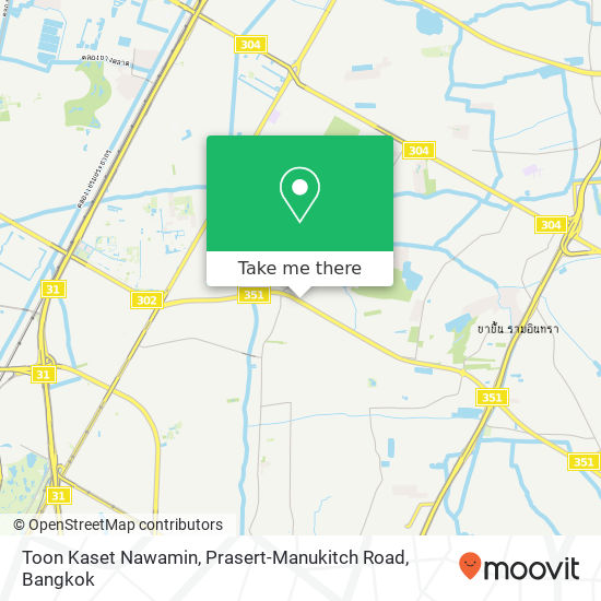 Toon Kaset Nawamin, Prasert-Manukitch Road map