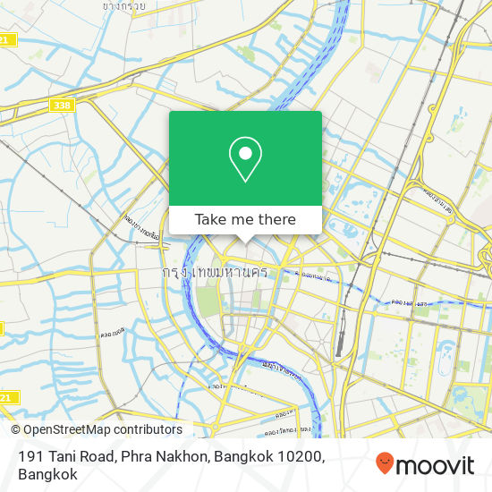 191 Tani Road, Phra Nakhon, Bangkok 10200 map