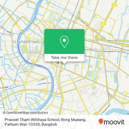 Prasoet Tham Witthaya School, Rong Mueang, Pathum Wan 10330 map