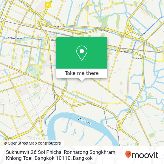 Sukhumvit 26 Soi Phichai Ronnarong Songkhram, Khlong Toei, Bangkok 10110 map