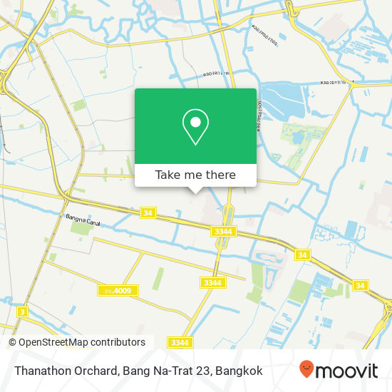 Thanathon Orchard, Bang Na-Trat 23 map