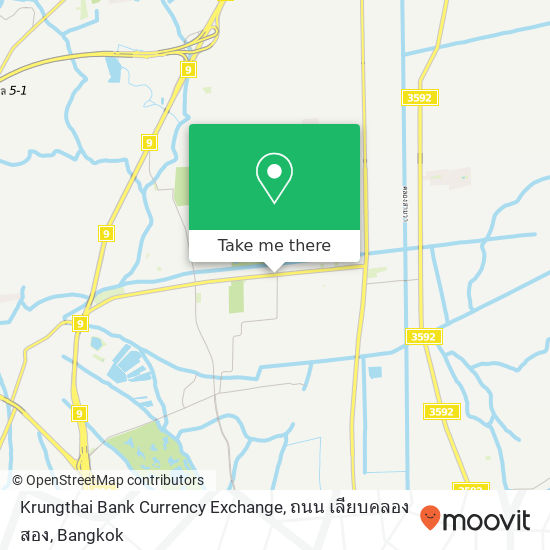 Krungthai Bank Currency Exchange, ถนน เลียบคลองสอง map