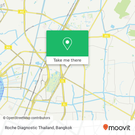 Roche Diagnostic Thailand map