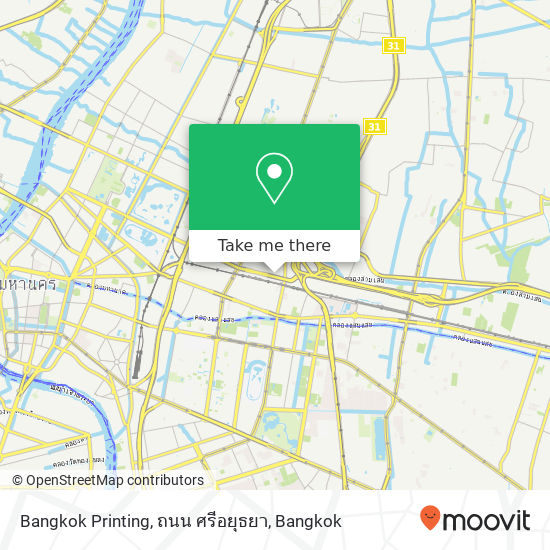 Bangkok Printing, ถนน ศรีอยุธยา map