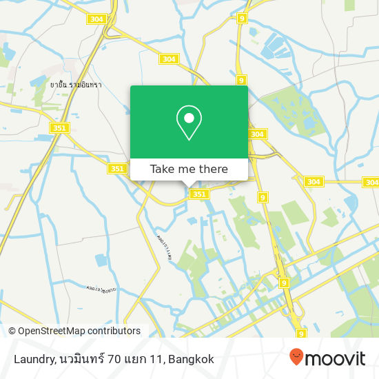 Laundry, นวมินทร์ 70 แยก 11 map