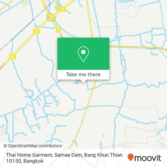 Thai Home Garment, Samae Dam, Bang Khun Thian 10150 map