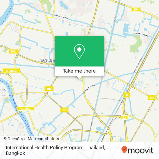 International Health Policy Program, Thailand map