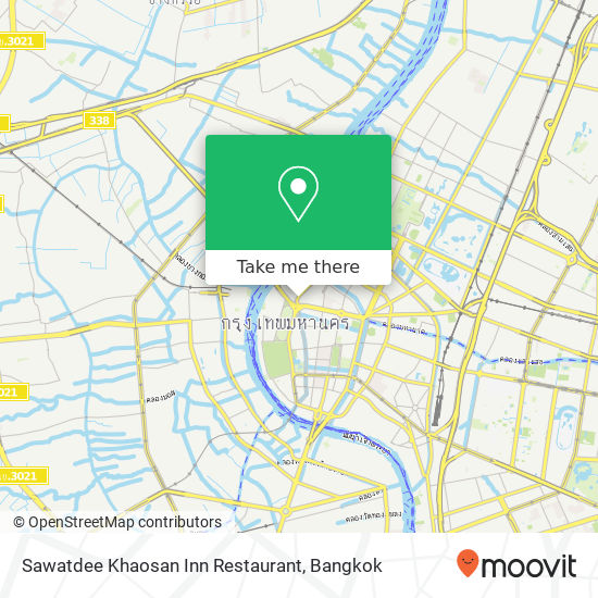 Sawatdee Khaosan Inn Restaurant map