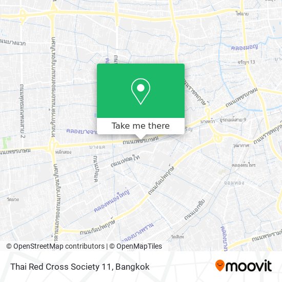 Thai Red Cross Society 11 map