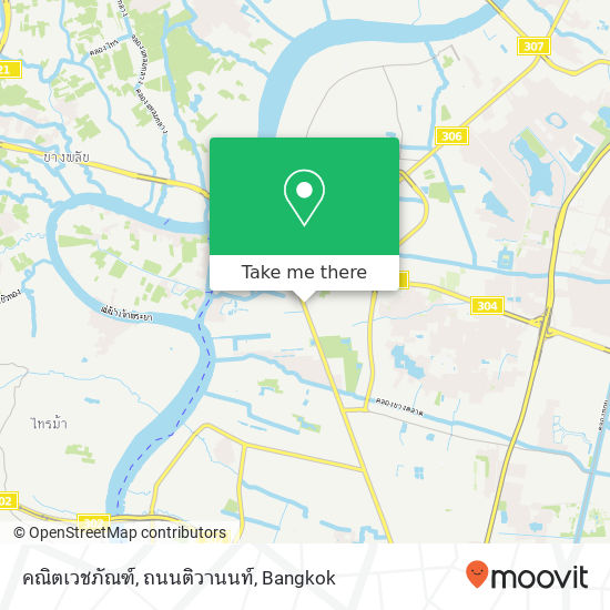 คณิตเวชภัณฑ์, ถนนติวานนท์ map