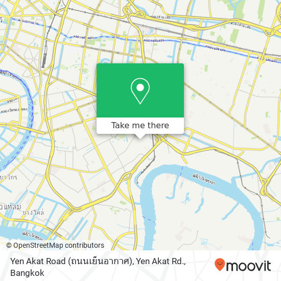 Yen Akat Road (ถนนเย็นอากาศ), Yen Akat Rd. map