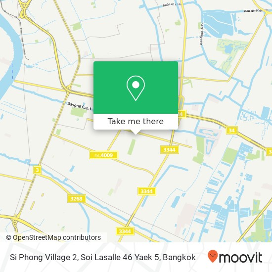 Si Phong Village 2, Soi Lasalle 46 Yaek 5 map