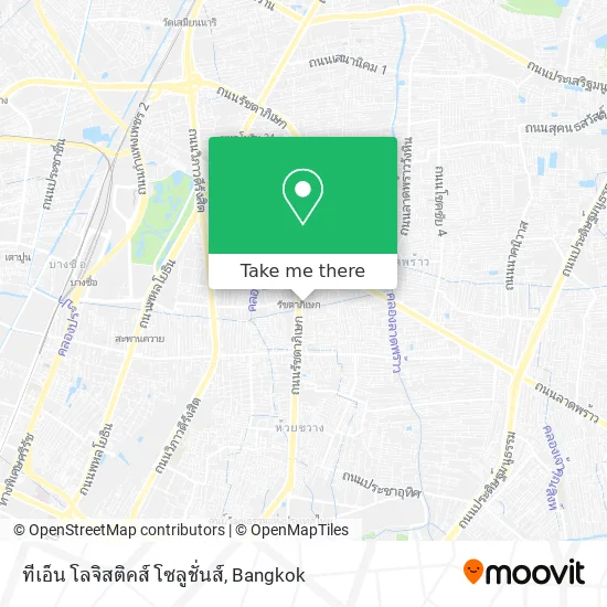 ทีเอ็น โลจิสติคส์ โซลูชั่นส์ map