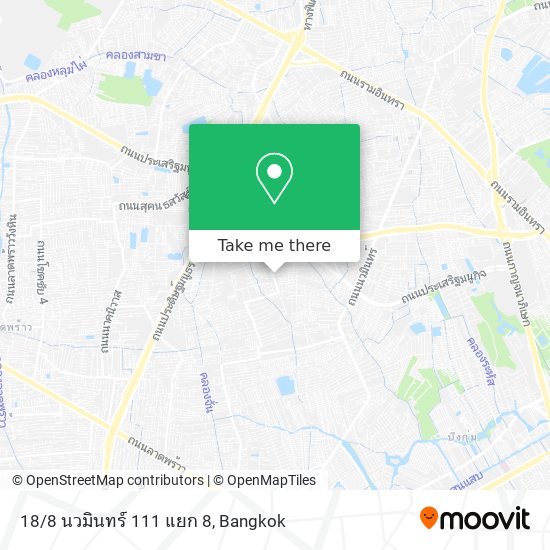 18/8 นวมินทร์ 111 แยก 8 map