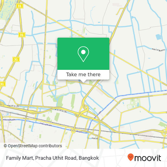 Family Mart, Pracha Uthit Road map