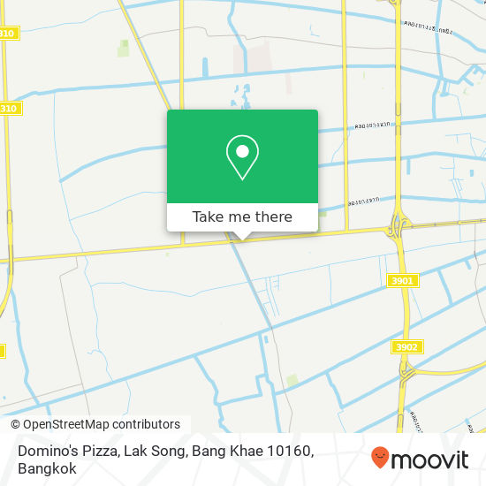 Domino's Pizza, Lak Song, Bang Khae 10160 map