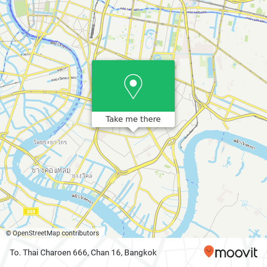 To. Thai Charoen 666, Chan 16 map