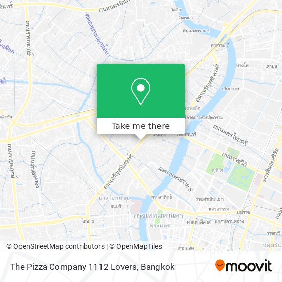 The Pizza Company 1112 Lovers map