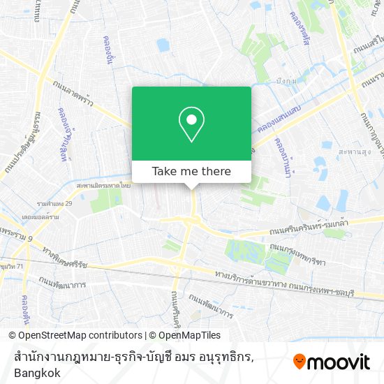 สำนักงานกฎหมาย-ธุรกิจ-บัญชึ อมร อนุรุทธิกร map