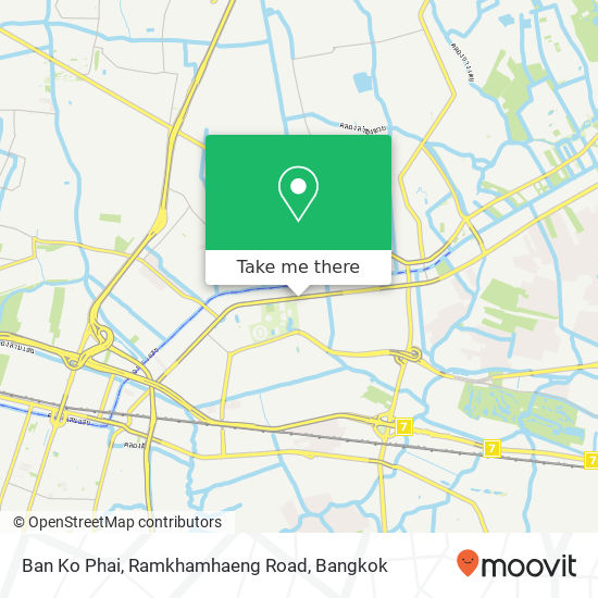 Ban Ko Phai, Ramkhamhaeng Road map