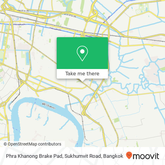 Phra Khanong Brake Pad, Sukhumvit Road map