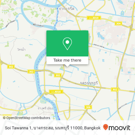 Soi Tawanna 1, บางกระสอ, นนทบุรี 11000 map