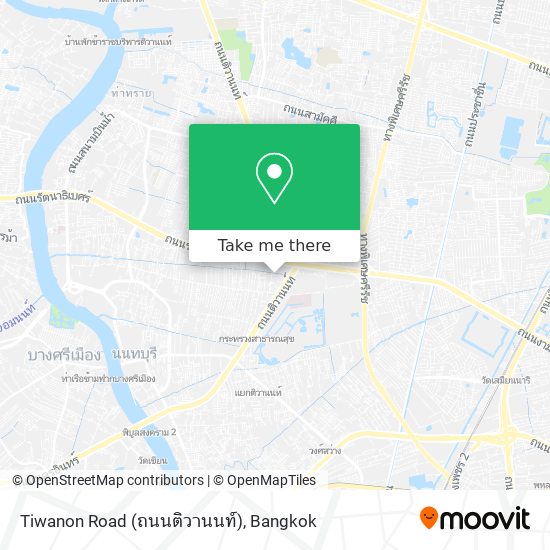 Tiwanon Road (ถนนติวานนท์) map