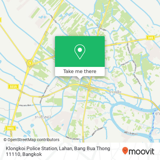 Klongkoi Police Station, Lahan, Bang Bua Thong 11110 map