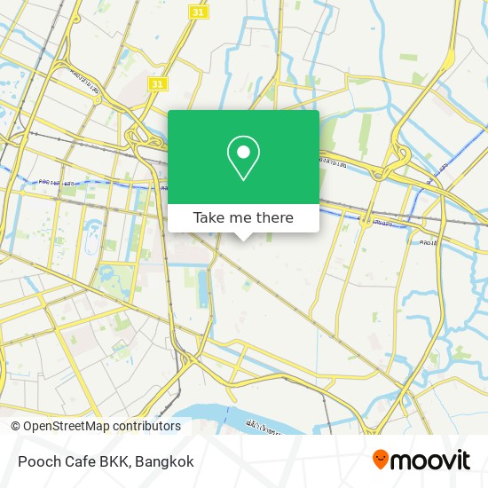 Pooch Cafe BKK map