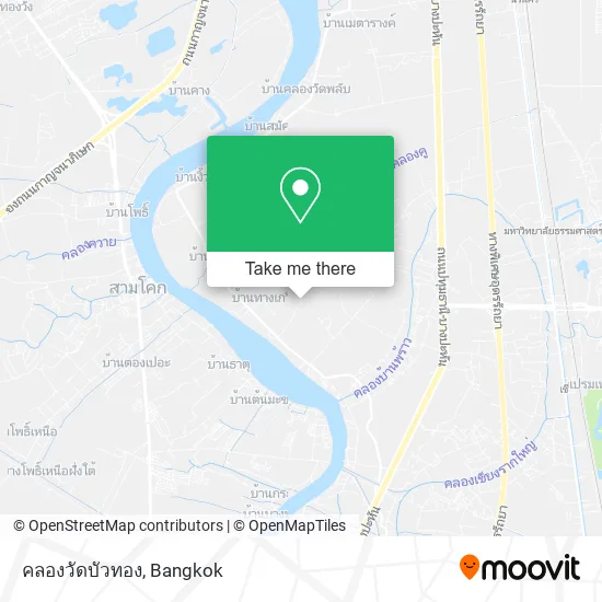 คลองวัดบัวทอง map