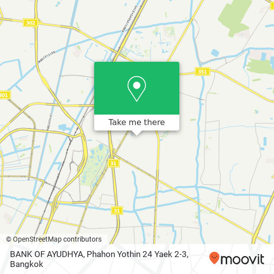 BANK OF AYUDHYA, Phahon Yothin 24 Yaek 2-3 map