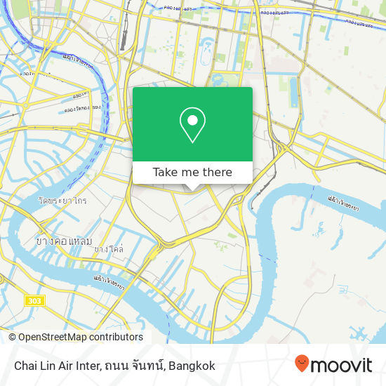 Chai Lin Air Inter, ถนน จันทน์ map