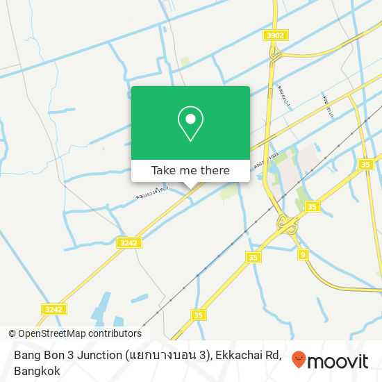 Bang Bon 3 Junction (แยกบางบอน 3), Ekkachai Rd map