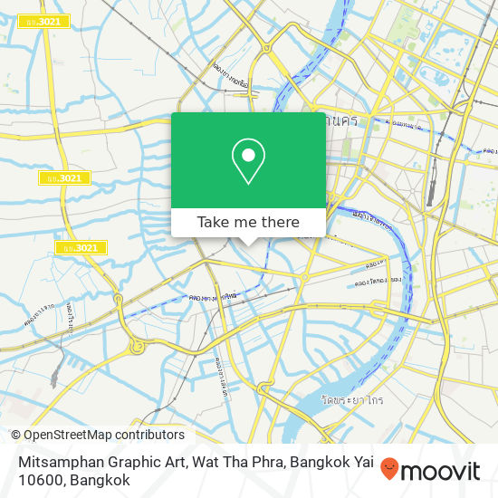 Mitsamphan Graphic Art, Wat Tha Phra, Bangkok Yai 10600 map