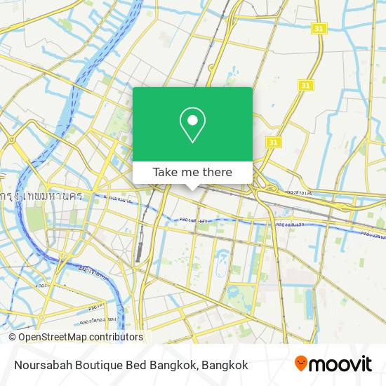 Noursabah Boutique Bed Bangkok map